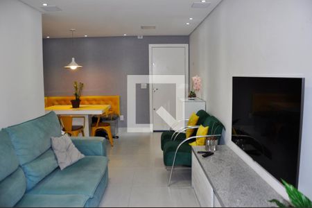 Apto. Mobiliado - Detalhe - Sala e Sala de Jantar de apartamento para alugar com 2 quartos, 55m² em Jardim Santa Lucrecia, São Paulo