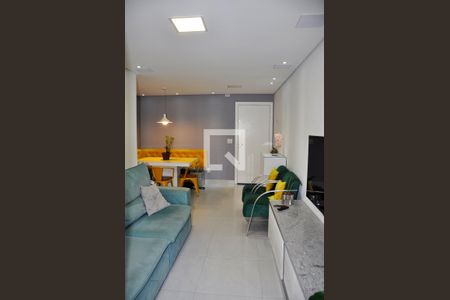 Apto. Mobiliado - Detalhe - Sala e Sala de Jantar de apartamento para alugar com 2 quartos, 55m² em Jardim Santa Lucrecia, São Paulo