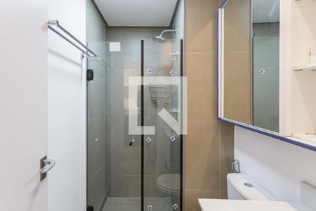Banheiro de kitnet/studio à venda com 1 quarto, 27m² em Indianópolis, São Paulo