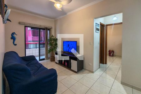 Sala de apartamento para alugar com 1 quarto, 56m² em Vila Tupi, Praia Grande