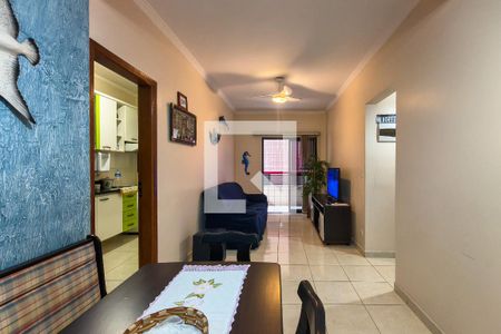 Sala de apartamento para alugar com 1 quarto, 56m² em Vila Tupi, Praia Grande