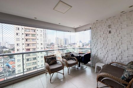Varanda da Sala de apartamento para alugar com 3 quartos, 90m² em Água Rasa, São Paulo