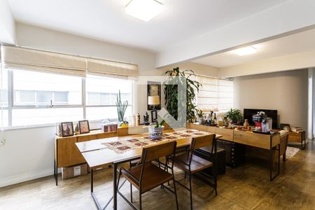 Sala de apartamento para alugar com 3 quartos, 121m² em Indianópolis, São Paulo