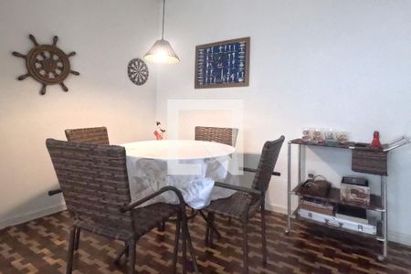 Sala de estar e jantar de apartamento para alugar com 2 quartos, 80m² em Embaré, Santos