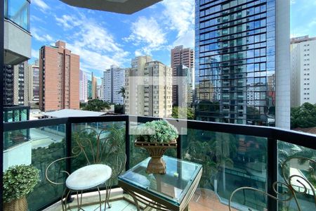 Varanda da Sala de apartamento para alugar com 1 quarto, 45m² em Funcionários, Belo Horizonte