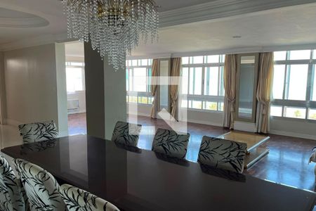 Sala 1 de apartamento para alugar com 4 quartos, 476m² em Boqueirão, Santos