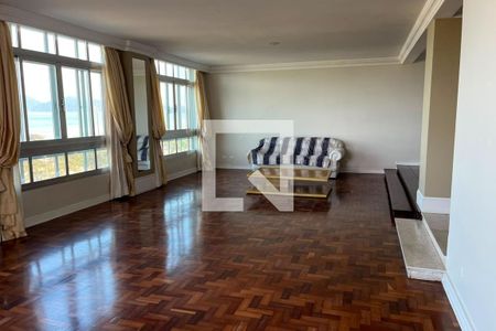 Sala 1 de apartamento para alugar com 4 quartos, 476m² em Boqueirão, Santos