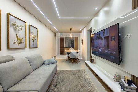 Sala de apartamento para alugar com 2 quartos, 80m² em Canto do Forte, Praia Grande