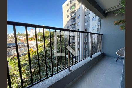 Varanda da sala de apartamento para alugar com 2 quartos, 42m² em Jaguaré, São Paulo