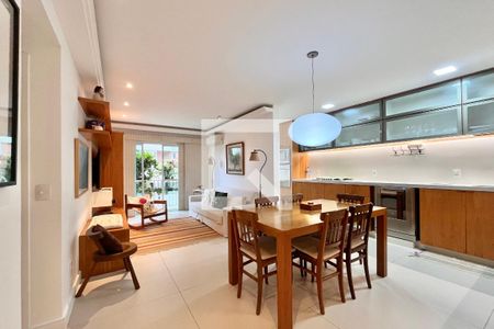 Sala de Jantar de apartamento à venda com 1 quarto, 74m² em Lagoa, Rio de Janeiro