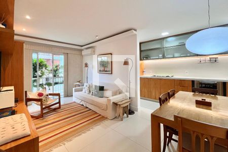 Sala  de apartamento à venda com 1 quarto, 74m² em Lagoa, Rio de Janeiro