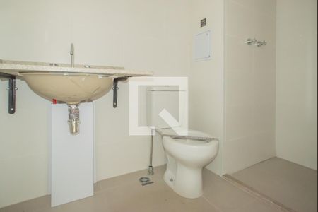 Banheiro de kitnet/studio à venda com 1 quarto, 28m² em Vila Clementino, São Paulo