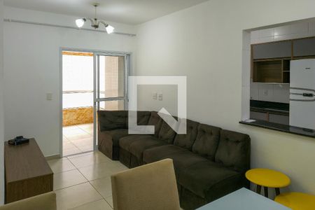 Sala de apartamento para alugar com 3 quartos, 92m² em Cidade Ocian, Praia Grande