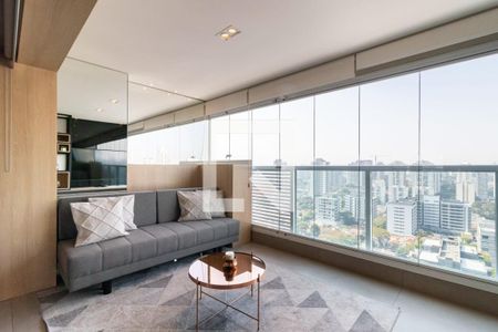 Sala/Quarto de apartamento à venda com 1 quarto, 41m² em Brooklin, São Paulo