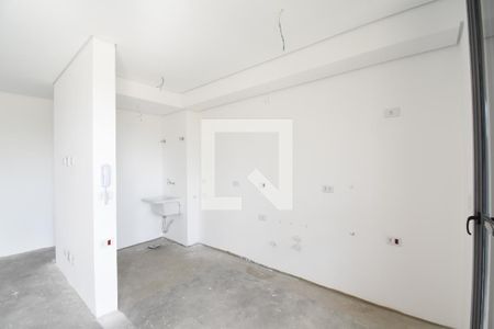 Sala e Cozinha de apartamento à venda com 2 quartos, 95m² em Centro, Curitiba