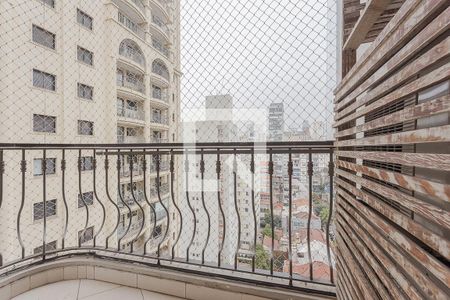 Varanda da Sala de apartamento para alugar com 3 quartos, 145m² em Jardim Paulista, São Paulo