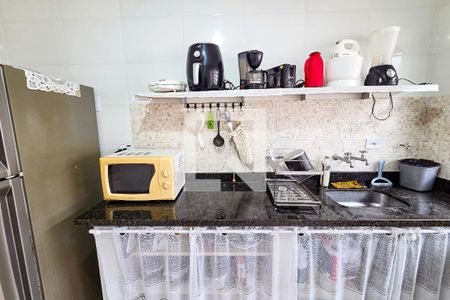 Cozinha de casa para alugar com 1 quarto, 50m² em Vila Caiçara, Praia Grande