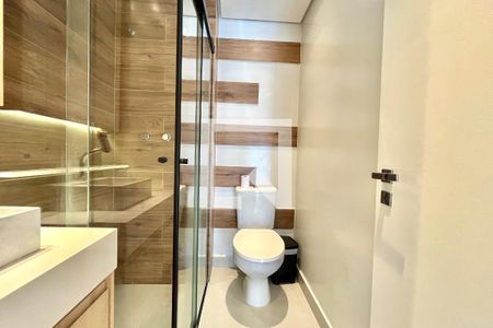 Banheiro de kitnet/studio à venda com 1 quarto, 29m² em Vila Clementino, São Paulo