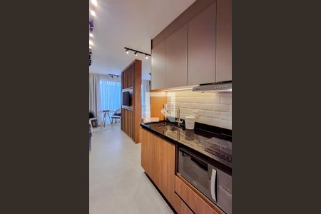 Cozinha/Sala de kitnet/studio para alugar com 1 quarto, 28m² em Vila Mariana, São Paulo
