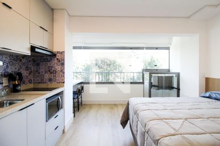 Sala/Quarto/Cozinha de kitnet/studio para alugar com 1 quarto, 25m² em Alto da Mooca, São Paulo