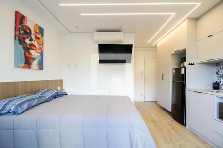 Sala/Quarto/Cozinha de kitnet/studio para alugar com 1 quarto, 25m² em Alto da Mooca, São Paulo