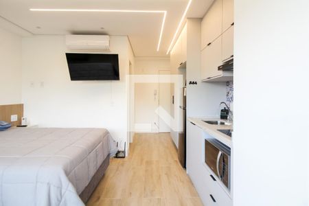 Sala/Quarto/Cozinha de kitnet/studio para alugar com 1 quarto, 25m² em Alto da Mooca, São Paulo