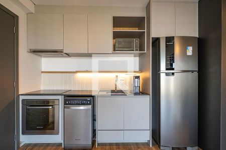Sala/Cozinha de apartamento para alugar com 1 quarto, 55m² em Pinheiros, São Paulo