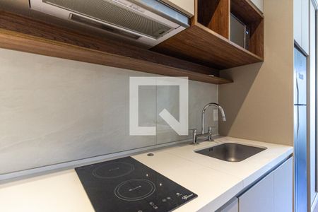 Cozinha de kitnet/studio para alugar com 1 quarto, 25m² em Santa Cecilia, São Paulo