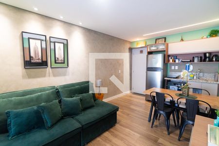 Sala/Cozinha de apartamento para alugar com 1 quarto, 35m² em Vila Guarani, São Paulo
