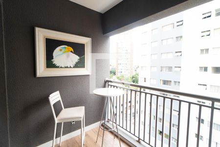 Sacada da Sala/Cozinha de apartamento para alugar com 1 quarto, 35m² em Vila Guarani, São Paulo