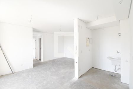Sala e Cozinha de apartamento à venda com 2 quartos, 102m² em Centro, Curitiba