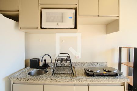 Cozinha de kitnet/studio para alugar com 1 quarto, 26m² em Tatuapé, São Paulo
