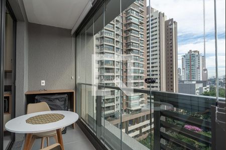 Varanda do Quarto de kitnet/studio para alugar com 1 quarto, 28m² em Pinheiros, São Paulo