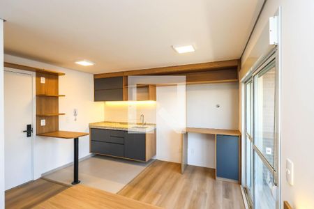 Quarto e Cozinha de kitnet/studio para alugar com 1 quarto, 29m² em Vila Dom Pedro I, São Paulo