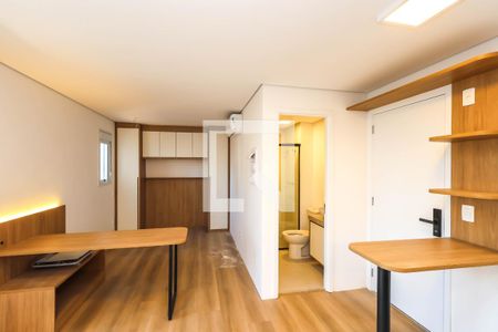 Quarto e Cozinha de kitnet/studio para alugar com 1 quarto, 29m² em Vila Dom Pedro I, São Paulo