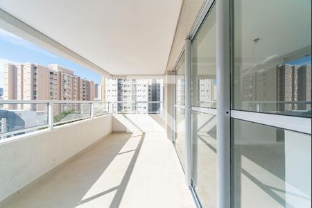 Varanda da Sala de apartamento à venda com 3 quartos, 94m² em Vila Valparaíso, Santo André