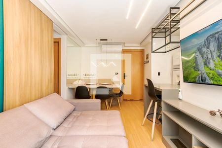 Sala de apartamento à venda com 2 quartos, 80m² em Mossunguê, Curitiba
