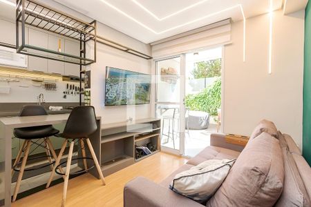 Sala de apartamento à venda com 2 quartos, 80m² em Mossunguê, Curitiba