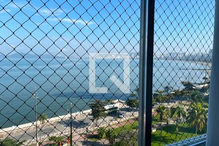 Vista da Sala de apartamento para alugar com 3 quartos, 150m² em Ponta da Praia, Santos