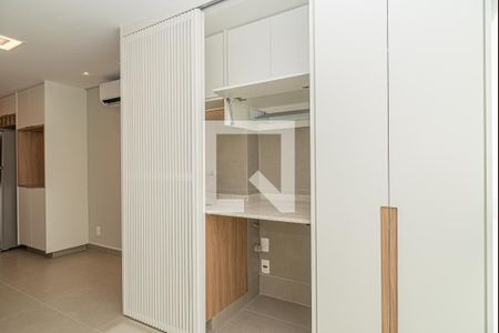 Varanda da Sala de apartamento para alugar com 1 quarto, 36m² em Santo Amaro, São Paulo