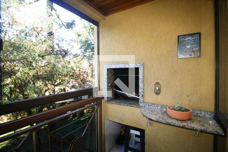 Sacada com churrasqueira de apartamento à venda com 3 quartos, 100m² em Tingui, Curitiba