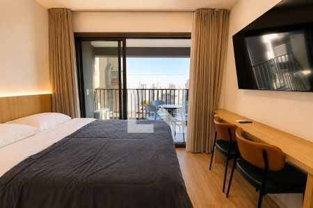 Dormitório de apartamento para alugar com 1 quarto, 25m² em Consolação, São Paulo