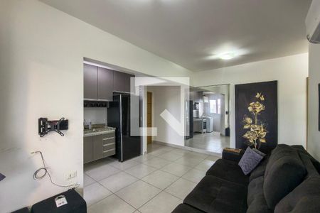 Sala de apartamento para alugar com 1 quarto, 50m² em Vila Caiçara, Praia Grande