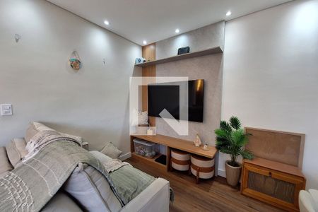 Sala  de apartamento à venda com 2 quartos, 86m² em Vila Camilópolis, Santo André