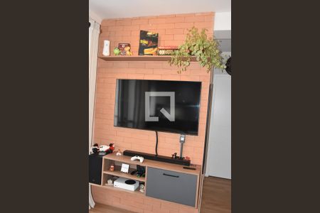 sala parede da tv de apartamento à venda com 2 quartos, 46m² em Vila Joana, Jundiaí