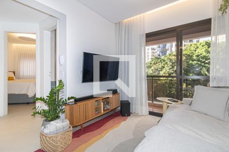 Sala de apartamento para alugar com 1 quarto, 42m² em Vila Nova Conceição, São Paulo