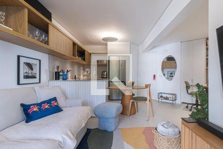 Sala de apartamento para alugar com 1 quarto, 42m² em Vila Nova Conceição, São Paulo