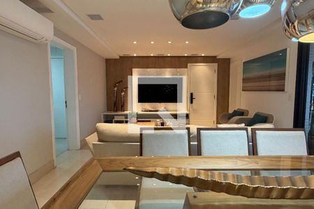 Sala de apartamento para alugar com 3 quartos, 148m² em Gonzaga, Santos