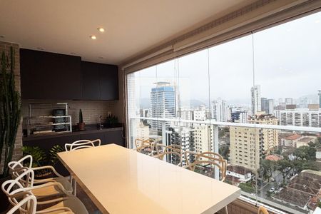 Varanda da Sala e Suíte 1 de apartamento para alugar com 3 quartos, 148m² em Gonzaga, Santos