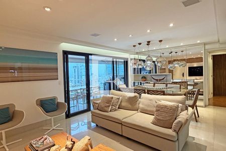 Sala de apartamento para alugar com 3 quartos, 148m² em Gonzaga, Santos